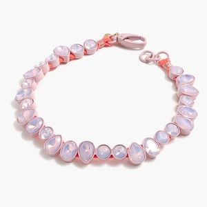 Pink Brûlée necklace, bracelet and earrings set.